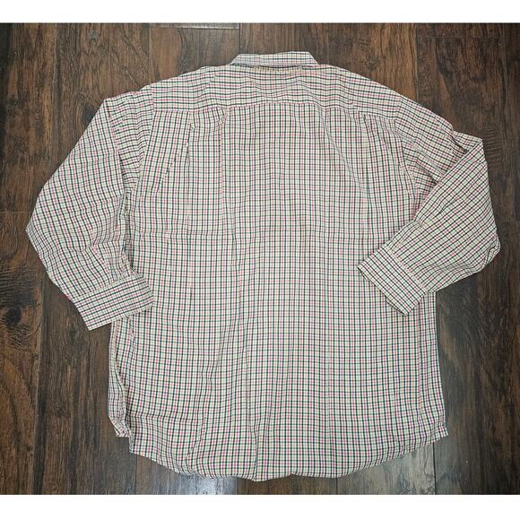 Southern Charm Button up Shirt Size XXL Classic Fit Orange Green White - Picture 2 of 3